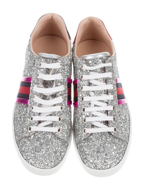 gucci trainers glitter|gucci glitter web sneakers.